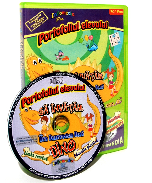 Sa invatam in Lumea lui Dino partea a II-a - Lb. Romana si Educatie Plastica